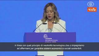 Meloni: "Tra Italia e Kazakistan collaborazione su tecnologia, materie prime e ambiente"