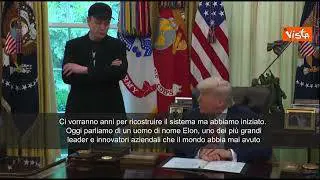 Trump: "Elon Musk ha portato a Washington un cambiamento colossale"