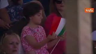 2 Giugno, Meloni arriva ai Fori Imperiali a piedi per la tradizionale parata