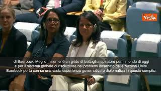 Baerbock Presidente Assemblea Generale Onu, Guterres: Trovare soluzioni comuni per vincere sfide