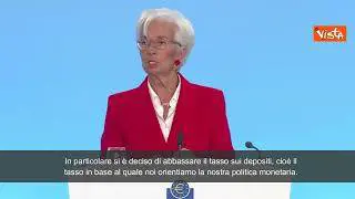 Lagarde (Bce): "Taglieremo tassi di interesse di 25 punti base"