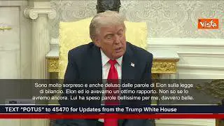 Trump: "Con Elon Musk avevo bel rapporto, non so se ci sarà ancora"