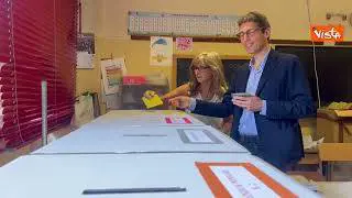 Referendum 8 e 9 giugno, Riccardo Magi (+Europa) vota nel suo seggio a Roma