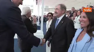 Mattarella a Genova per la Festa della Marina, il passaggio delle Frecce tricolori