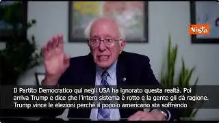 Sanders: Trump ha vinto elezioni perchè popolo soffre e Democratici non hanno dato alternativa