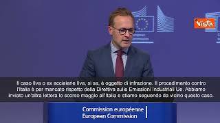 Portavoce Commissione Ue: Italia già sotto infrazione per ex Ilva, seguiamo da vicino il caso