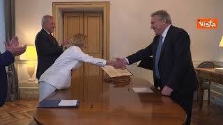 L'ex segretario Cisl Sbarra nuovo sottosegretario per il Sud. Ecco il giuramento a Palazzo Chigi