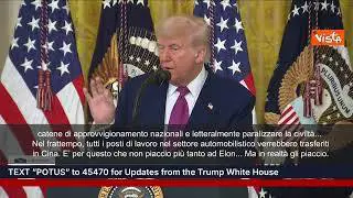 Trump su Musk: Mi sorprese suo sostegno malgrado mio no ad auto elettriche. È mio grande amico