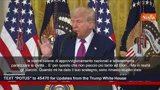 Trump: "Musk mio grande amico e sostenitore. Ultimamente ha fatto lo strano"