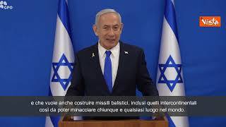Netanyahu: "Israele si batte per la libertà contro il regime dell'Iran"