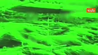Droni iraniani intercettati e distrutti dall'aeronautica israeliana, immagini