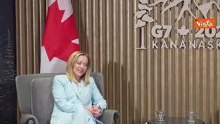 G7 Canada, Meloni vede Carney, il comunicato congiunto: Ribadito valore strategico del partenariato
