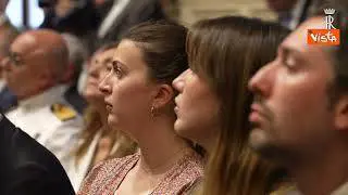 Mattarella alla presentazione del "Rapporto di Futuri Probabili" a Montecitorio