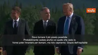 Trump lascia G7 in anticipo: Devo tornare prima possibile. Vedete anche voi quello che vedo io