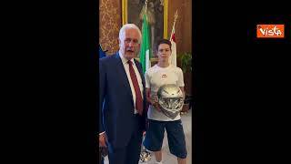 Il pilota Guido Pini a Gran Premio d'Italia al Mugello, Giani: Orgoglio per la Toscana, siamo con te