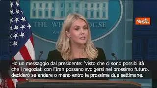 Trump: Deciderò su intervento in Iran nelle prossime due settimane