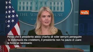 Portavoce Trump: In Iran Presidente vuole diplomazia, ma non ha paura di usare la forza