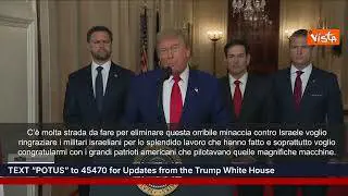 Usa attacca siti nucleari Iran, Trump: Grazie al nostro esercito per operazione fantastica
