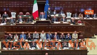Banchi Governo in Aula quasi al completo per comunicazioni Meloni