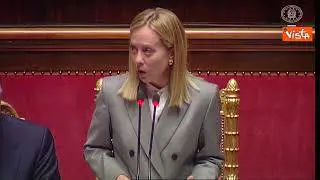 Meloni: Italia lavora a soluzione "Due popoli, due Stati" per Gaza