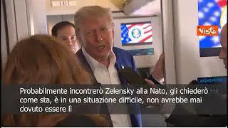 Trump: Se incontrerò Zelensky alla Nato? Probabilmente sì, gli chiederò come sta
