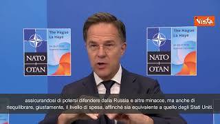 Rutte: "Non ho alcun dubbio sull'impegno degli Usa nella Nato"