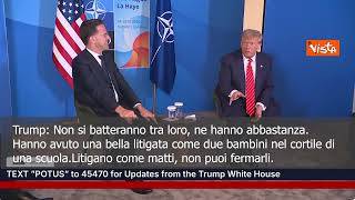 Guerra Israele Iran, Trump: Hanno litigato come bimbi, Rutte: Papà a volte deve usare modi forti