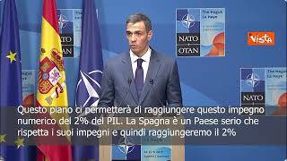 Vertice Nato, Sanchez contro tutti: Ci impegniamo a raggiungere il 2,1% di spesa per la difesa