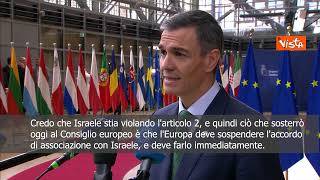 Sanchez: L'Europa deve sospendere immediatamente l'accordo di associazione con Israele