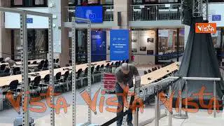 Sala stampa vuota al Consiglio Ue dopo il vertice, si smontano le strutture