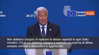 Difesa, Costa: 23 Stati membri spenderanno di più, noi lavoriamo su come spendere meglio