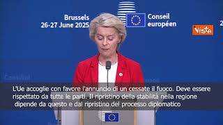 Von der Leyen: L'Iran non può avere la bomba atomica, negoziati unica via percorribile