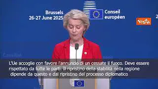 Von der Leyen: L'Iran non può avere la bomba atomica, negoziati unica via percorribile