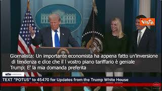 Trump ai critici sui dazi: "Dovrebbero tornare a studiare economia"