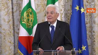 Mattarella: "Sovraffollamento carceri grave e insostenibile"