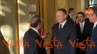 4 Luglio, Lollobrigida a Villa Taverna incontra l'Ambasciatore Usa Fertitta
