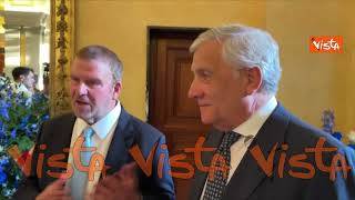 4 Luglio, Tajani a Villa Taverna incontra l'Ambasciatore Usa Fertitta