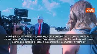 Trump: "One Big Beautiful Bill lancerà gli Stati Uniti come un razzo"
