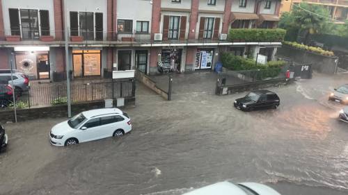 Como, le strade diventano fiume