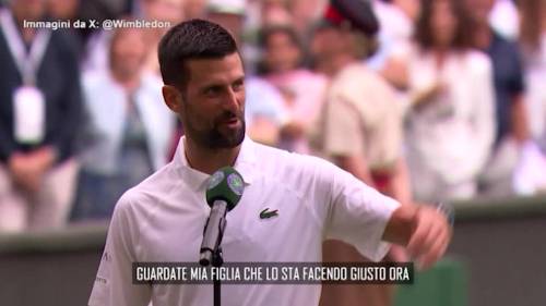 Djokovic e il balletto con la figlia Tara