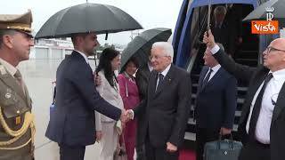 Il Presidente della Repubblica Sergio Mattarella atterra a Zagabria in Croazia