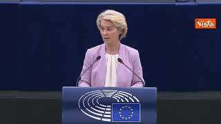 Von der Leyen: Avanti su taglio costi energia e stop a gas russo