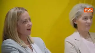 Meloni, von der Leyen, premier greco Mitsotakis e Presidente Malta Abela si incontrano a Roma