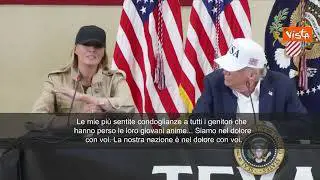 Melania Trump a genitori vittime alluvione Texas: Siamo nel dolore con voi