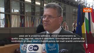 Commissario Ue Commercio Sefcovic: Dazi al 30% proibitivi per scambi commerciali con Usa