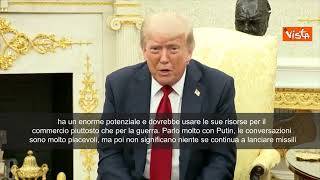 Trump: Molto insoddisfatto da Russia. Senza accordo entro 50 giorni, avranno Dazi del 100%