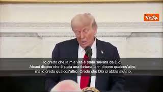Trump ricorda l'attentato di Butler: Un anno fa mio tempo stava per finire... Dio mi ha salvato