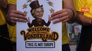 "Tecnocrazia costa più dei dazi Usa", protesta Coldiretti a Bruxelles contro von der Leyen. Immagini