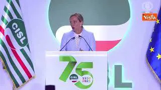 Meloni a congresso Cisl: Per Governo centrale confronto con parti sociali