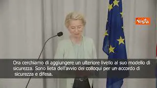 Von der leyen: L'Islanda entrerà nella rete di sicurezza e difesa europea